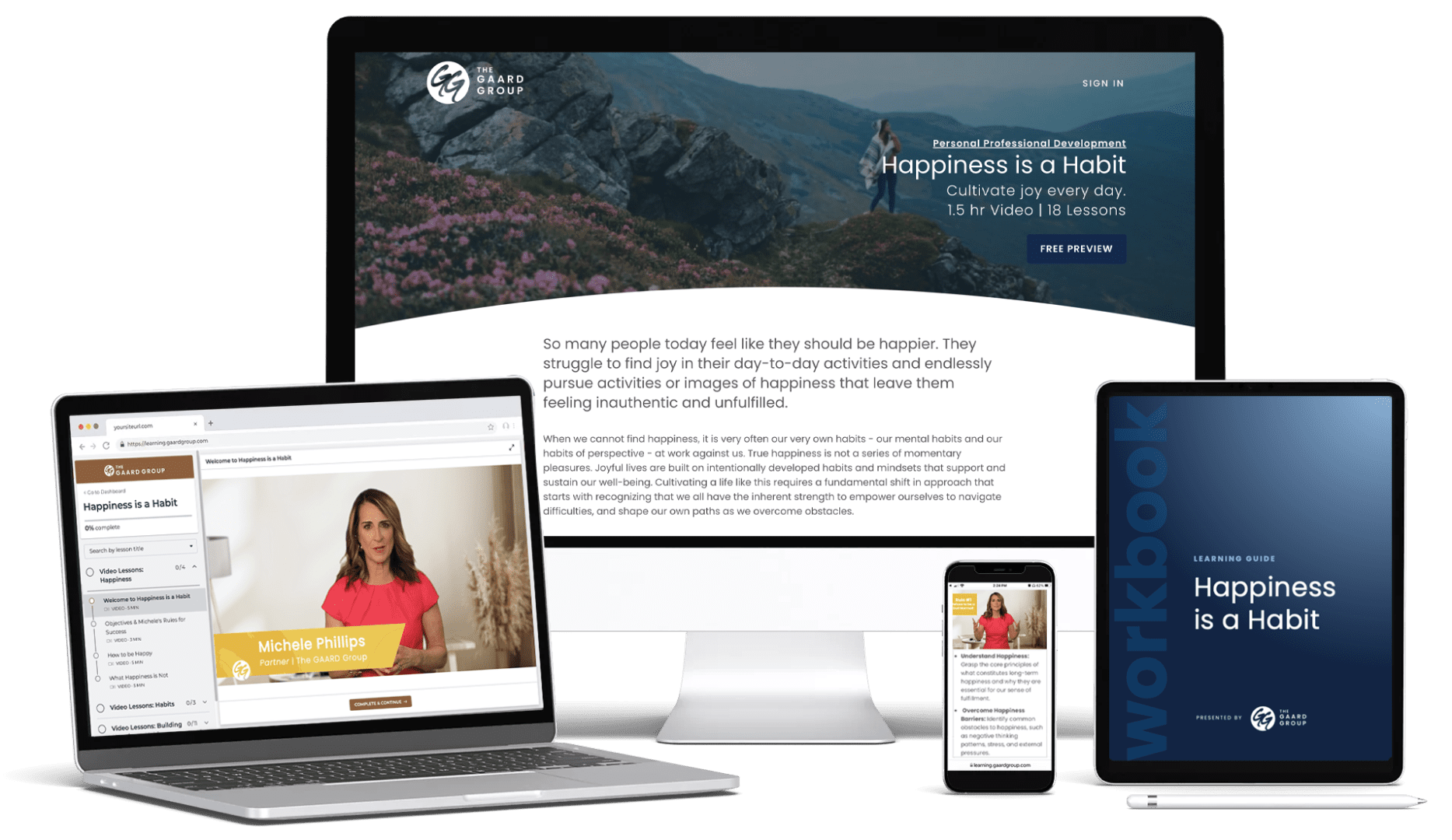 Happiness is a Habit responsive devices